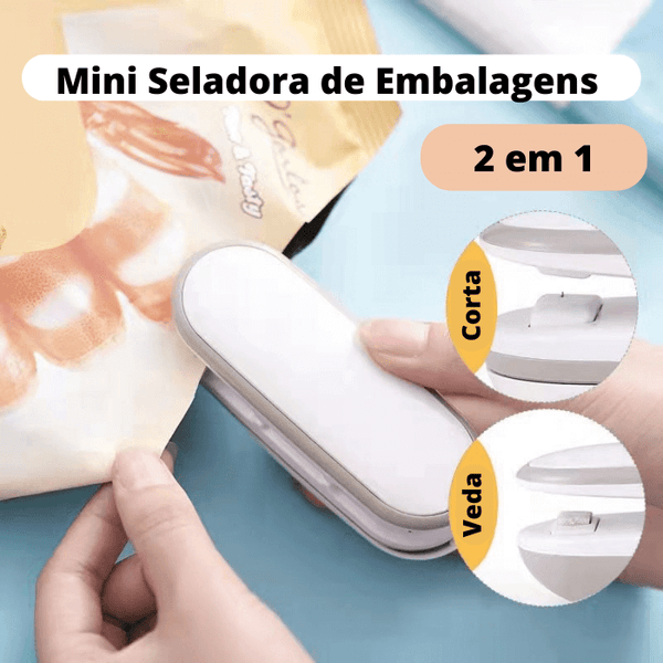 Mini seladora de Embalagens 2 em 1